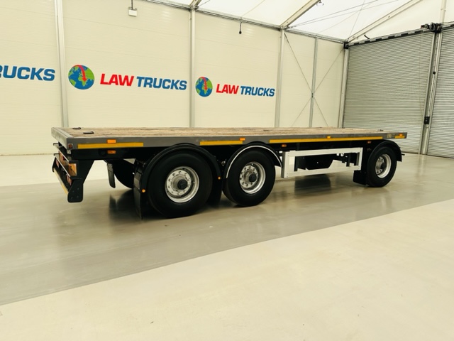 Fruehauf  Tri Axle Flatbed Drawbar Trailer