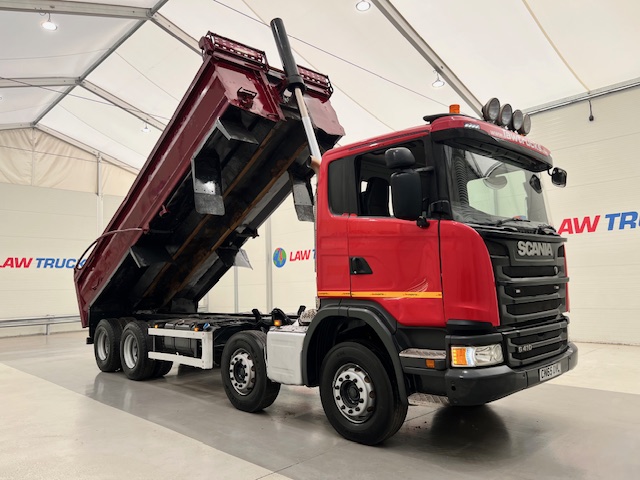 Scania G410 8×4 Rest Cab Steel Tipper