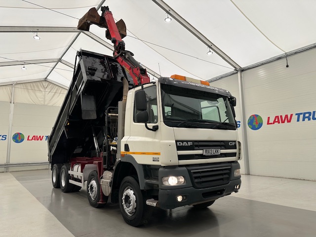 DAF CF85 410 8×4 Day Cab Steel Tipper Grab