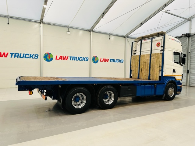 Scania R480 Rear Lift Sleeper Cab Flatbed Manual