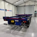 Dennison Tri Axle Sliding Skeletal Trailer BPW - thumbnail