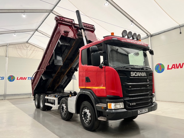 Scania G410 8×4 Rest Cab Steel Tipper
