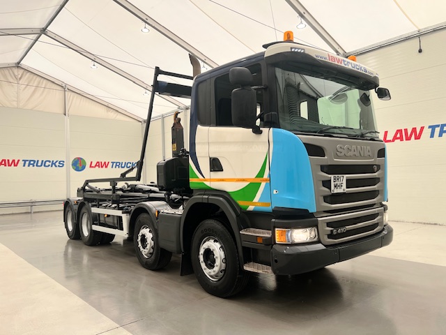 Scania G410 8×4 Rest Cab Hookloader Drawbar
