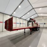 Corus Tri Axle Flatbed Brick Grab Trailer - thumbnail