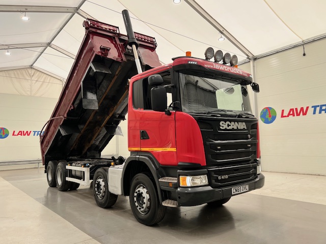 Scania G410 8×4 Rest Cab Steel Tipper