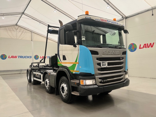 Scania G410 8×4 Rest Cab Hookloader Drawbar