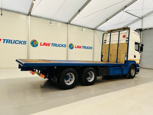 Scania R480 Rear Lift Sleeper Cab Flatbed Manual