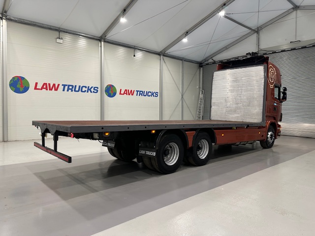 Scania R420 6×2 10 Tyre Rear Lift Flatbed Manual