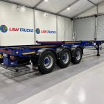 Dennison Tri Axle Sliding Skeletal Trailer BPW - thumbnail