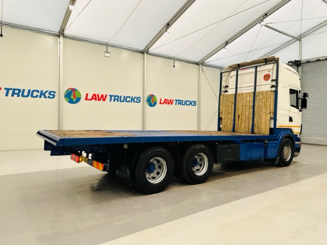 Scania R480 Rear Lift Sleeper Cab Flatbed Manual