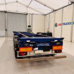 Montracon Tri Axle Sliding Skeletal Trailer BPW - thumbnail