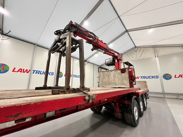 Corus Tri Axle Flatbed Brick Grab Trailer