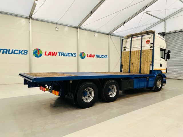 Scania R480 Rear Lift Sleeper Cab Flatbed Manual