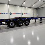 Dennison Tri Axle Sliding Skeletal Trailer BPW - thumbnail