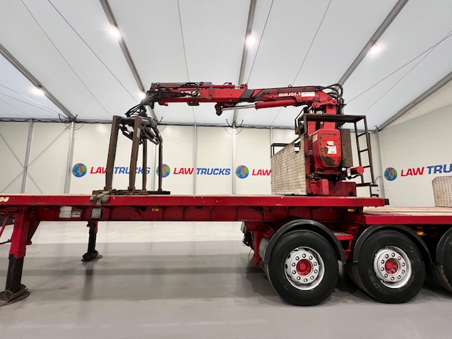 Corus Tri Axle Flatbed Brick Grab Trailer