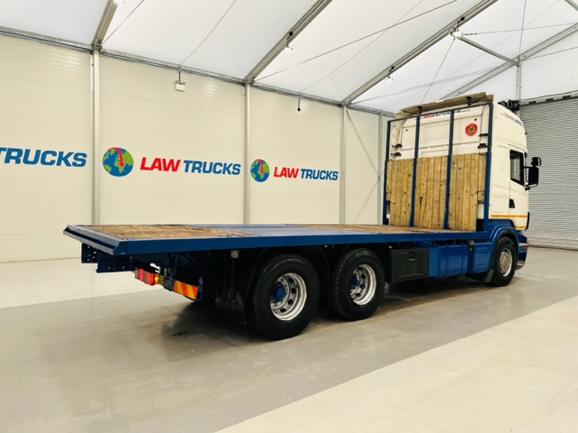 Scania R480 Rear Lift Sleeper Cab Flatbed Manual