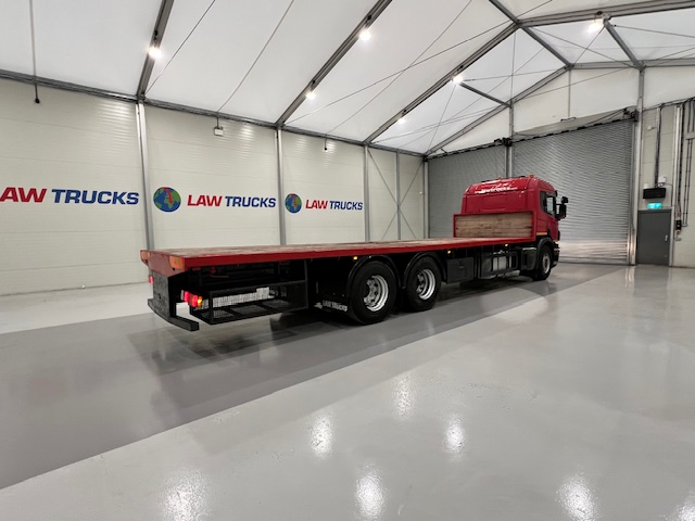 Scania P320 6×2 10 Tyre Rear Lift Flatbed