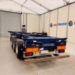Montracon Tri Axle Sliding Skeletal Trailer BPW - thumbnail
