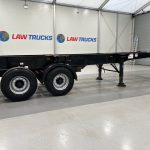 Dennison Tri Axle Sliding Skeletal Trailer BPW - thumbnail