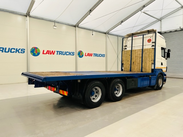 Scania R480 Rear Lift Sleeper Cab Flatbed Manual