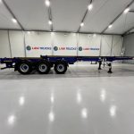 Dennison Tri Axle Sliding Skeletal Trailer BPW - thumbnail