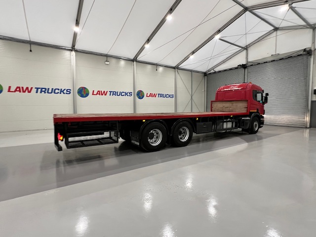 Scania P320 6×2 10 Tyre Rear Lift Flatbed