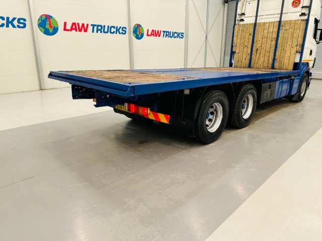 Scania R480 Rear Lift Sleeper Cab Flatbed Manual