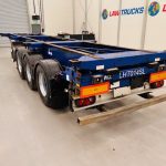 Montracon Tri Axle Sliding Skeletal Trailer BPW - thumbnail