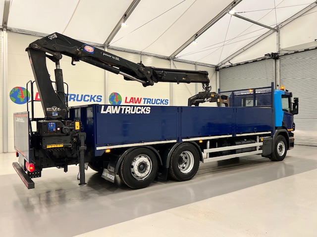 Scania P280 6×2 Rear Lift Dropside Brick Grab