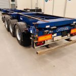 Montracon Tri Axle Sliding Skeletal Trailer BPW - thumbnail
