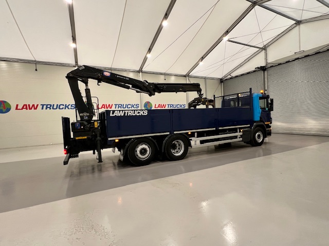 Scania P280 6×2 Rear Lift Dropside Brick Grab