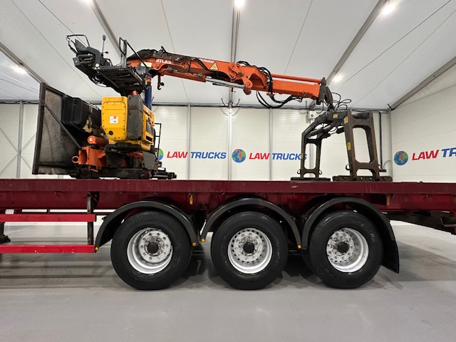 Montracon Tri Axle Flatbed Brick Grab Trailer