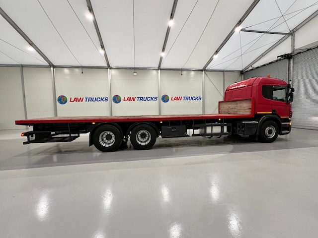 Scania P320 6×2 10 Tyre Rear Lift Flatbed