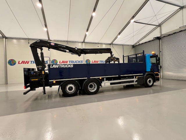Scania P280 6×2 Rear Lift Dropside Brick Grab