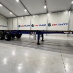 Dennison Tri Axle Sliding Skeletal Trailer BPW - thumbnail