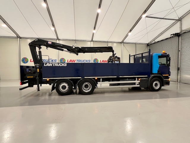 Scania P280 6×2 Rear Lift Dropside Brick Grab