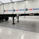 Dennison Tri Axle Sliding Skeletal Trailer BPW - thumbnail