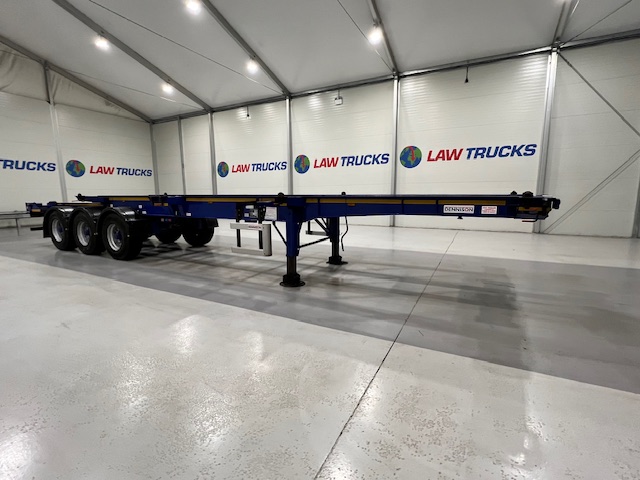 Dennison Tri Axle Sliding Skeletal Trailer BPW