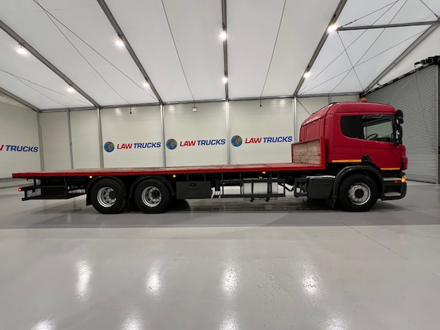 Scania P320 6×2 10 Tyre Rear Lift Flatbed