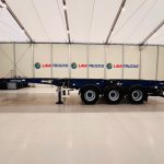 Montracon Tri Axle Sliding Skeletal Trailer BPW - thumbnail