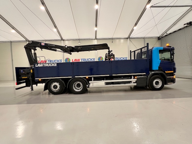 Scania P280 6×2 Rear Lift Dropside Brick Grab