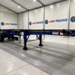 Dennison Tri Axle Sliding Skeletal Trailer BPW - thumbnail
