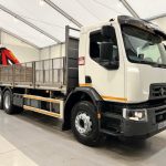 Renault C320 6×2 Day Cab Dropside with Crane - thumbnail