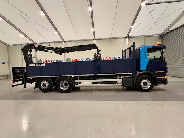 Scania P280 6×2 Rear Lift Dropside Brick Grab