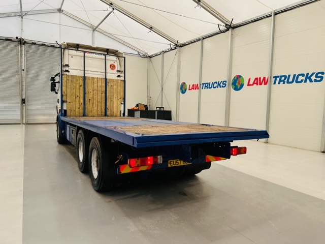 Scania R480 Rear Lift Sleeper Cab Flatbed Manual