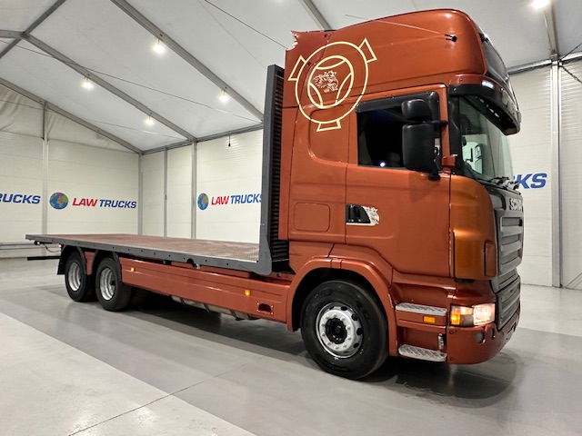 Scania R420 6×2 10 Tyre Rear Lift Flatbed Manual