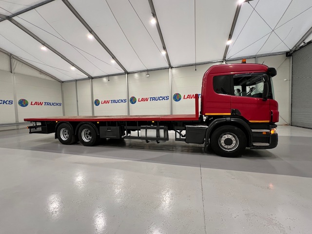 Scania P320 6×2 10 Tyre Rear Lift Flatbed