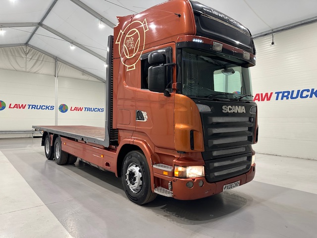 Scania R420 6×2 10 Tyre Rear Lift Flatbed Manual