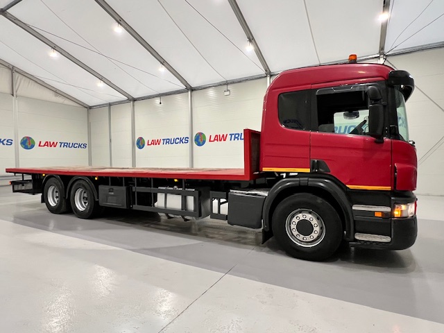 Scania P320 6×2 10 Tyre Rear Lift Flatbed