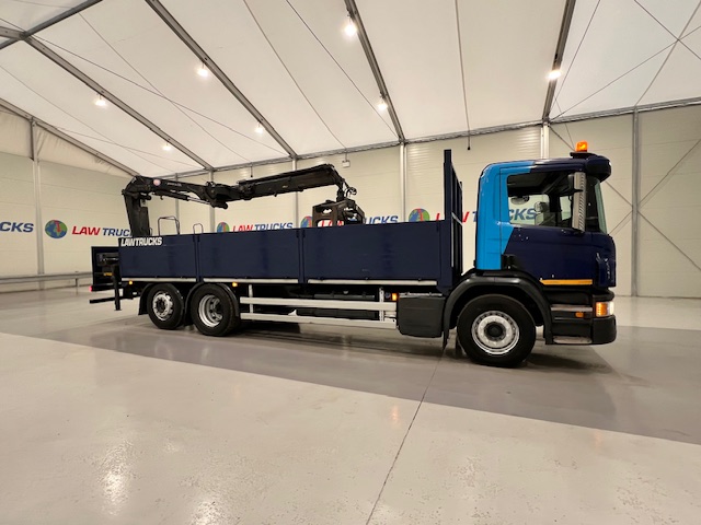 Scania P280 6×2 Rear Lift Dropside Brick Grab
